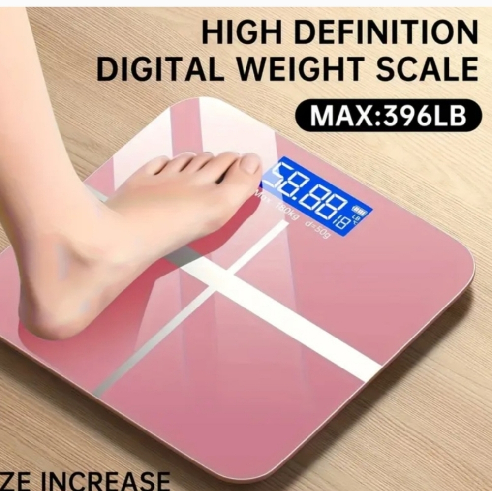 Pink Digital Weight Scale